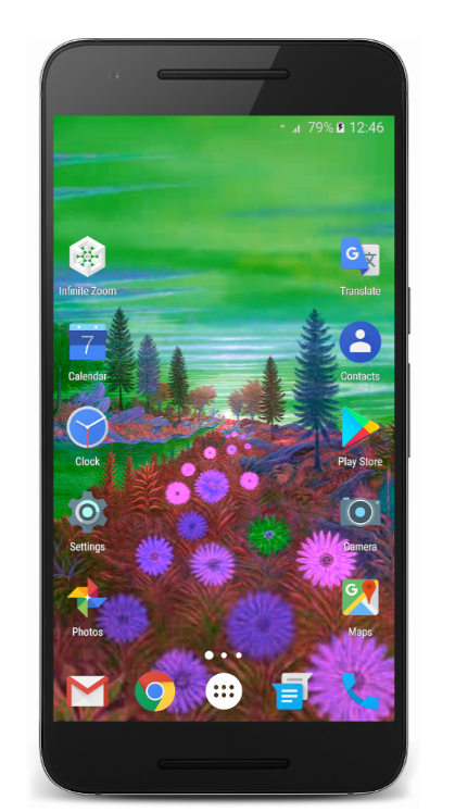 Live Wallpapers from Nikolaus Baumgarten on an Android phone